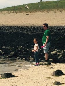 Op het strandje bij Burgsluis